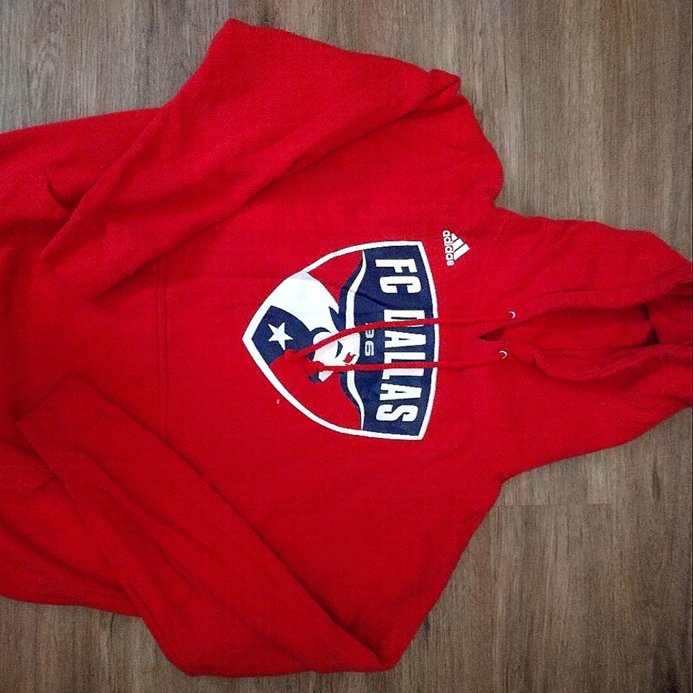 SOLD! Adidas FC Dallas heavyweight men's hoodie sz Large - SOLD!